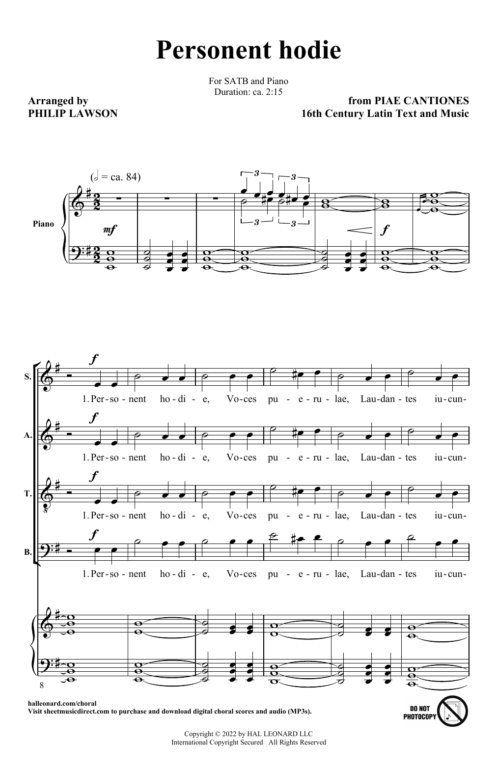 Produktgalerie: Seite 1 von 1 Three Latin Carols (Collection), Philip Lawson, Chor