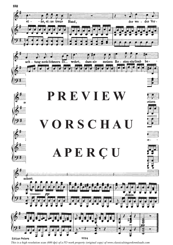 Product gallery: Page 13 of 13 Schiffers Scheidelied D.910, , High Voice and Piano