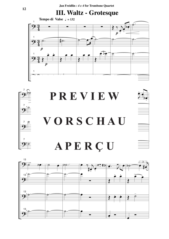 Product gallery: Page 13 of 21 4 x 4 , , (Trombone quartet)