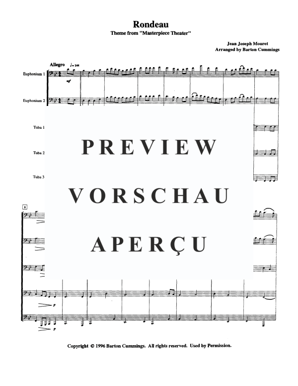 Produktgalerie: Seite 2 von 11 Rondeau, , Tuba Quintett EETTT