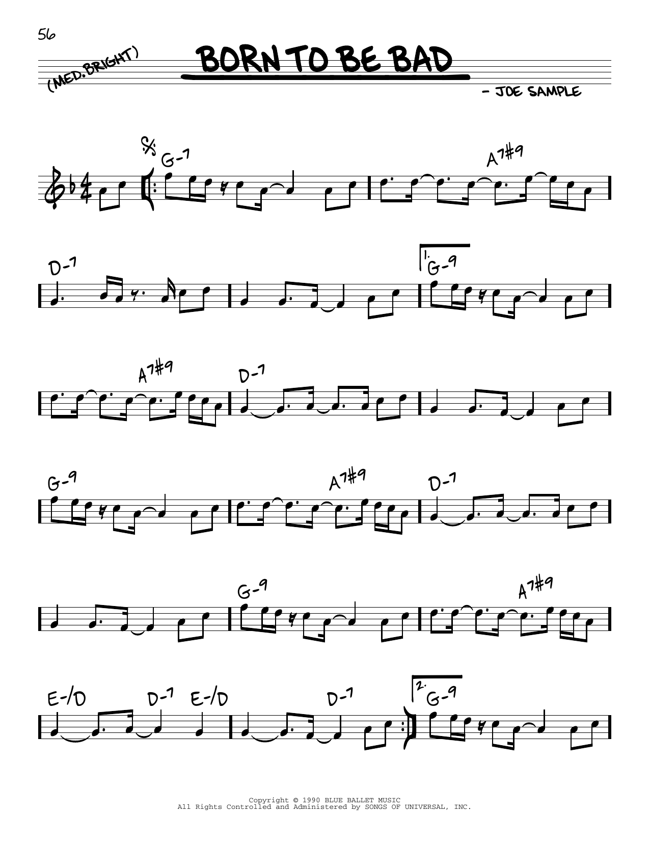 Product picture to:  Born To Be Bad - Joe Sample