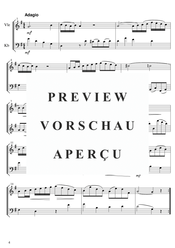 gallery: Sonate Nr 2, , Violine und Kontrabass