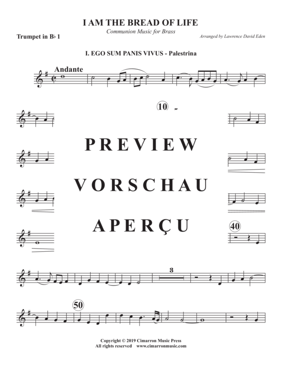 Produktgalerie: Seite 8 von 17 I Am the Bread of Life , , (Blechbläser Quintett)