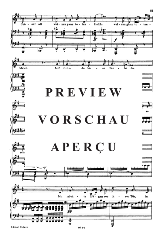 Product gallery: Page 3 of 5 Die böse Farbe D.795-17 (Die Schöne Müllerin), , Low Voice and Piano