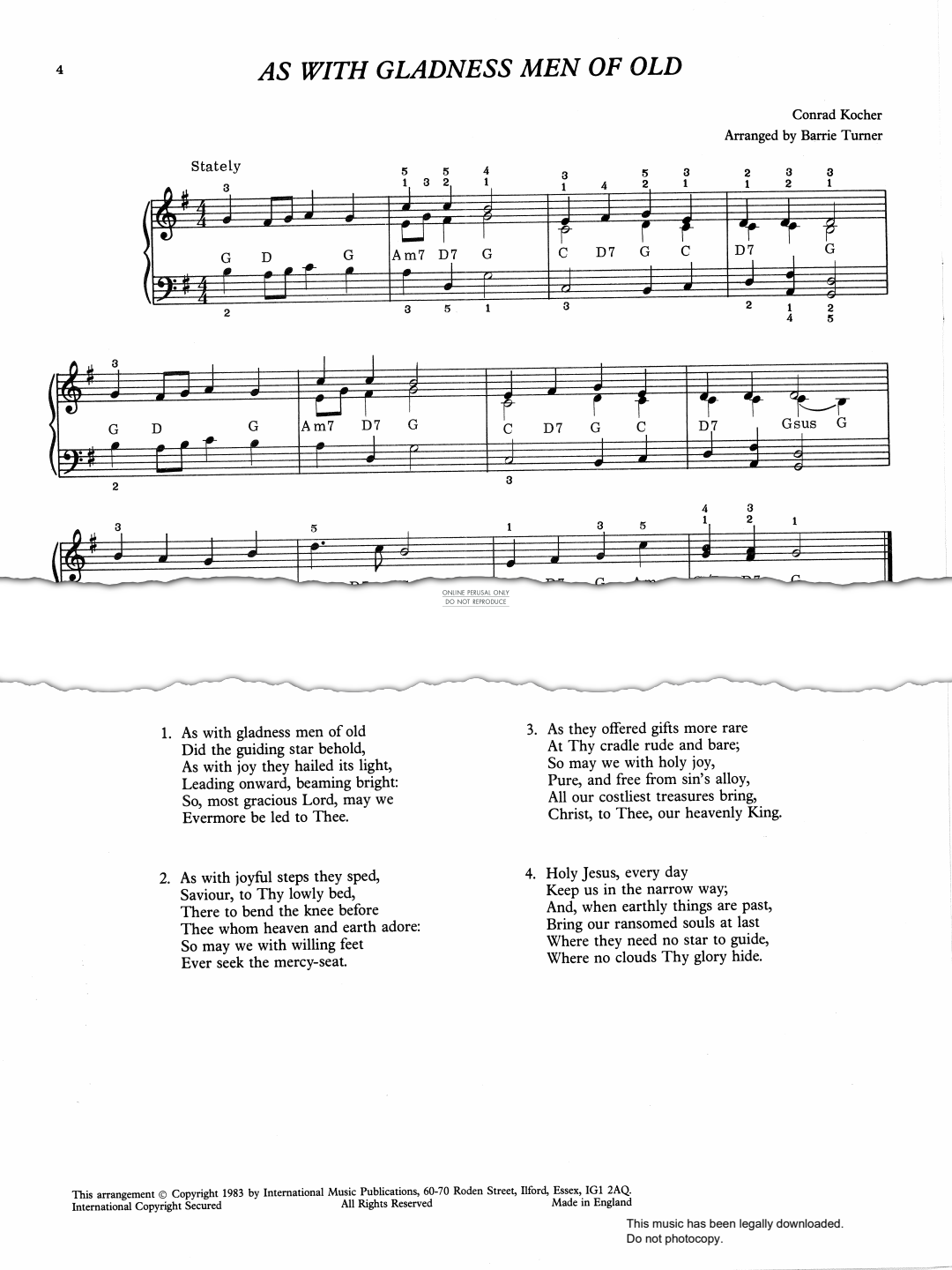 Produktbild zu: As With Gladness Men Of Old