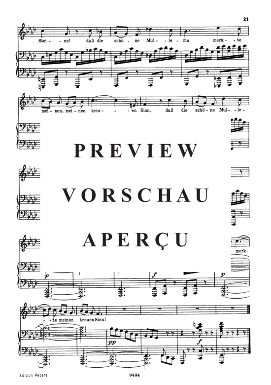Product gallery: Page 5 of 5 Am Feierabend, D.795-5 (Die Schöne Müllerin), , Low Voice and Piano