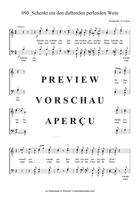 Product gallery: Page 2 of 3 Schenkt ein den duftenden perlenden Wein , , (male choir)