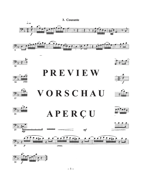 Produktgalerie: Seite 18 von 21 Suite in D minor , , (Euphonium + Tuba)