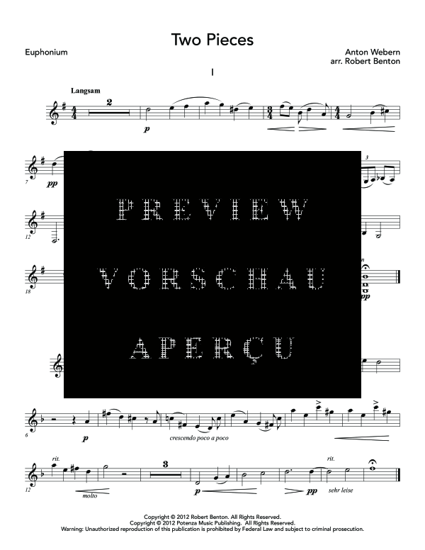 gallery: Two Pieces, , (euphonium and piano)