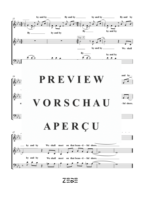 Produktgalerie: Seite 5 von 11 Sweet By And By, , Gemischter Chor SAB und Klavier