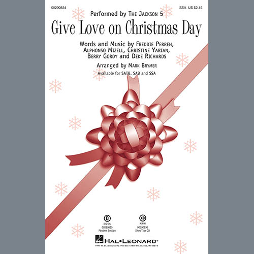 cover: Give Love On Christmas Day (arr. Mark Brymer), The Jackson 5