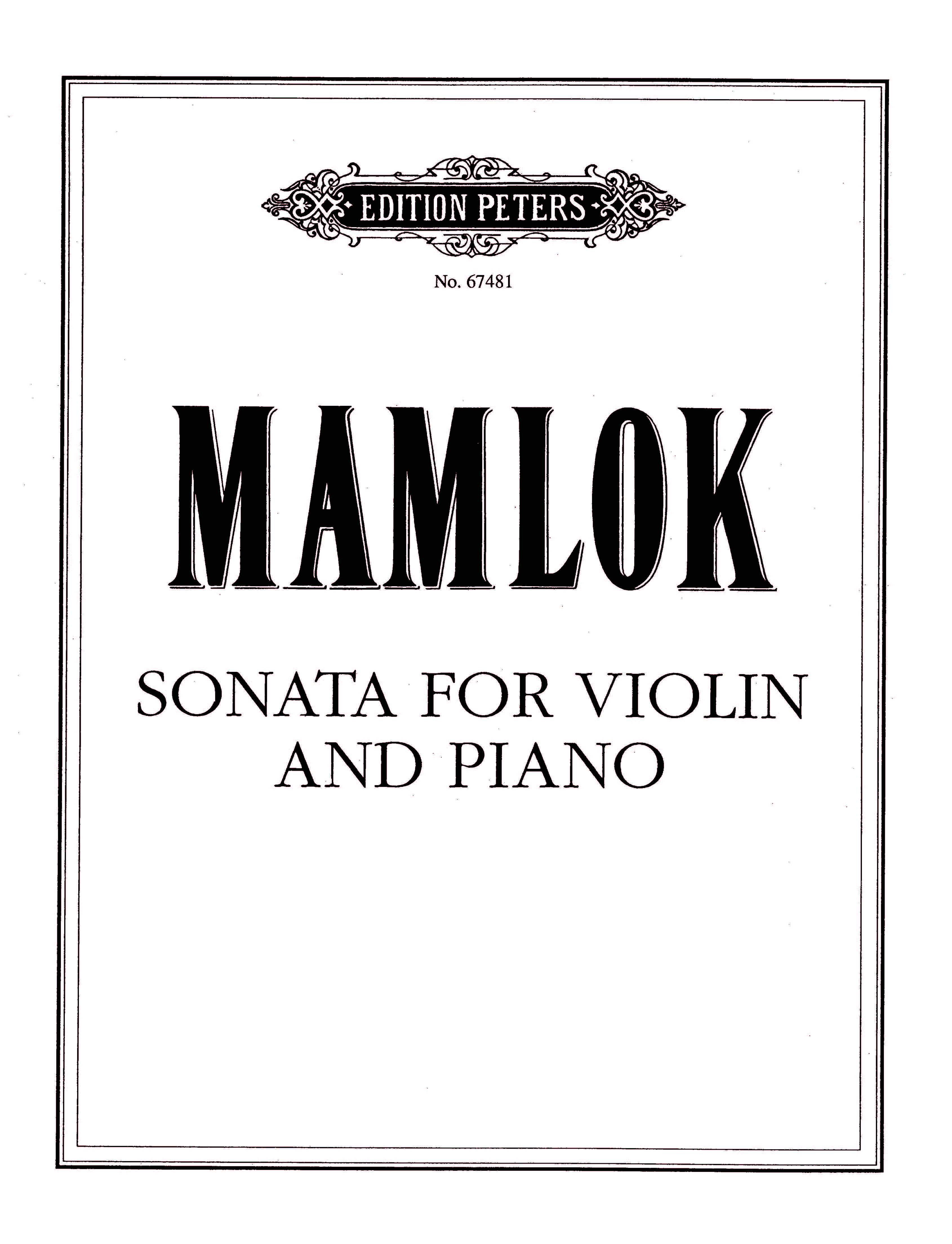 Produktbild zu: Sonata For Violin And Piano