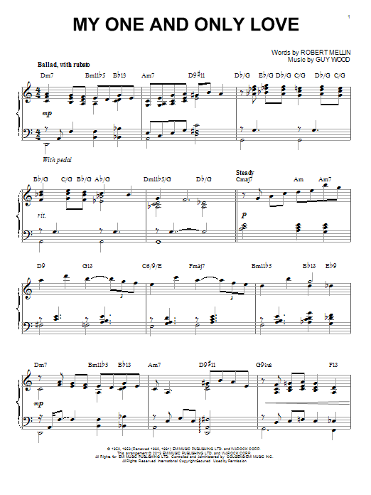 Produktbild zu: My One And Only Love (arr. Brent Edstrom)
