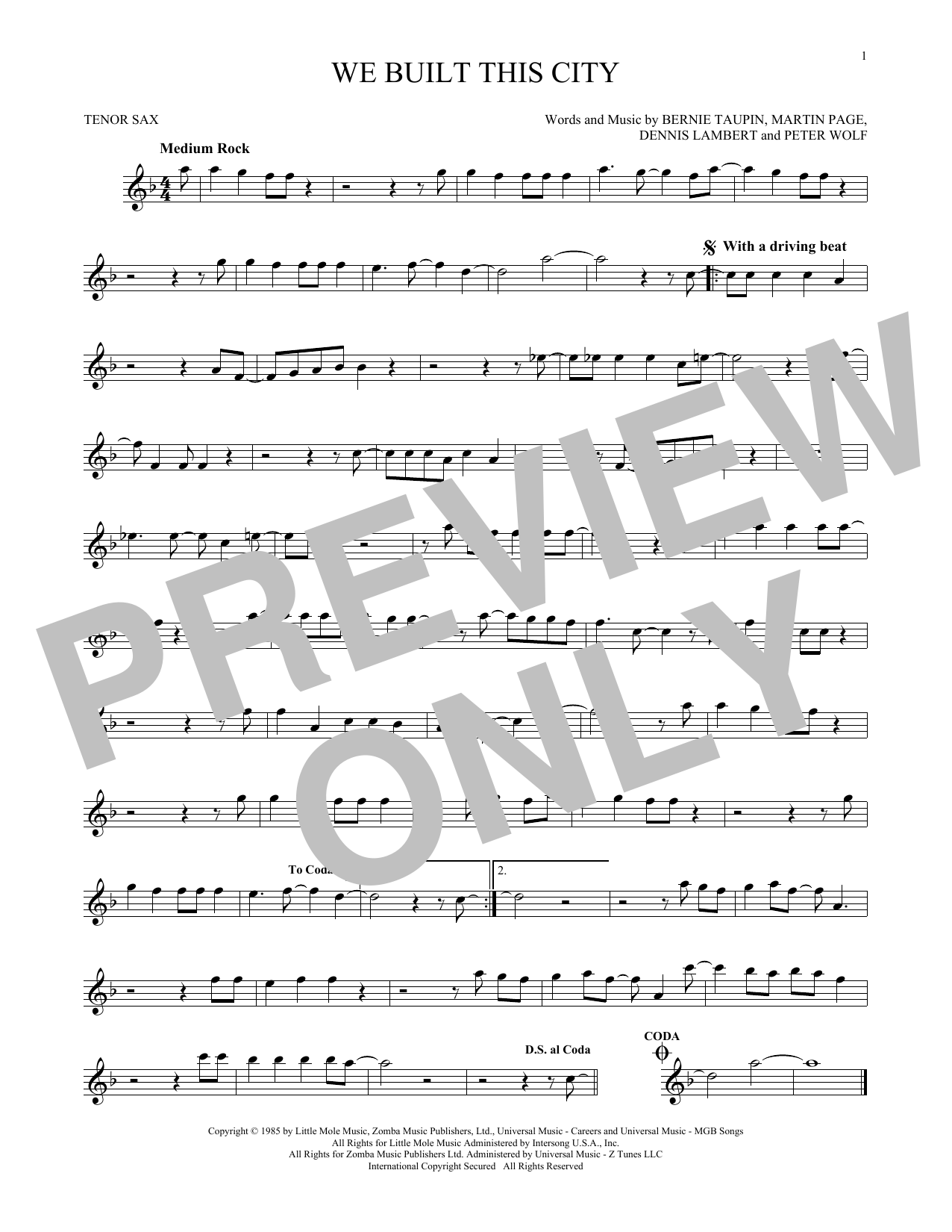 Product gallery: Page 1 of 1 We Built This City, Starship