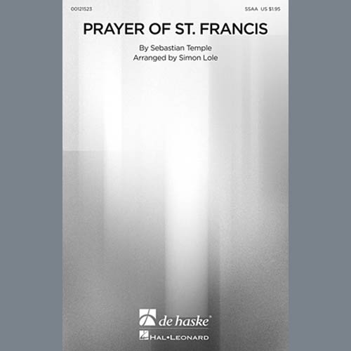 Produktbild zu: Prayer Of St. Francis (arr. Simon Lole)