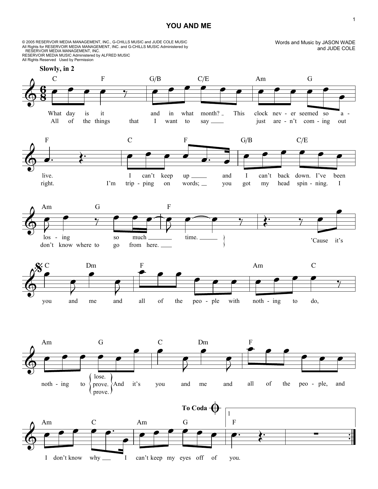 Produktbild zu: You And Me