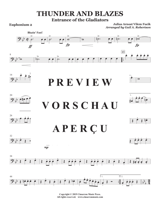 Product gallery: Page 11 of 18 Thunder and Blazes , , (Tuba Quartett EETT)