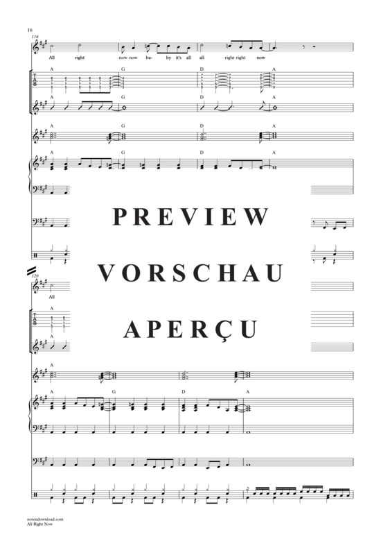 Produktgalerie: Seite 17 von 21 All Right Now , Free, (Combo Band und Solo Vocal)
