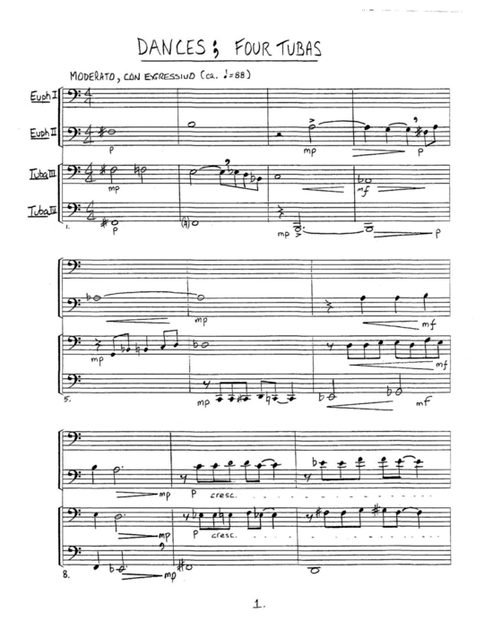 Product picture to: Dances: Four Tubas Kenneth Pullig