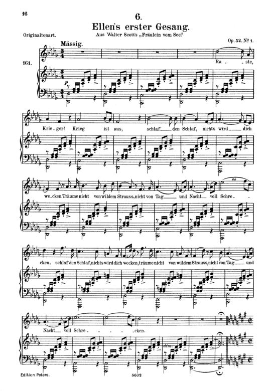 Product picture to: Ellen's Gesang I, D.837Franz Schubert