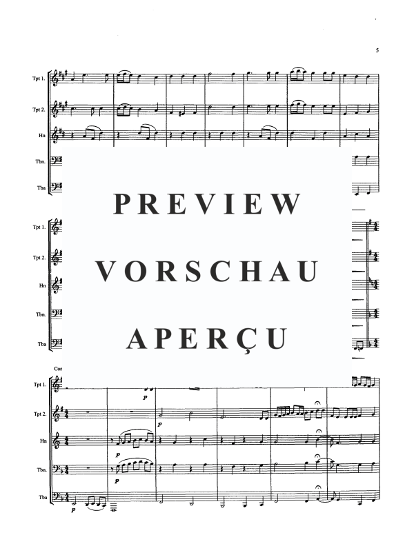Produktgalerie: Seite 7 von 11 Wofford Sesquicentennial Suite, , Blechbläserquintett
