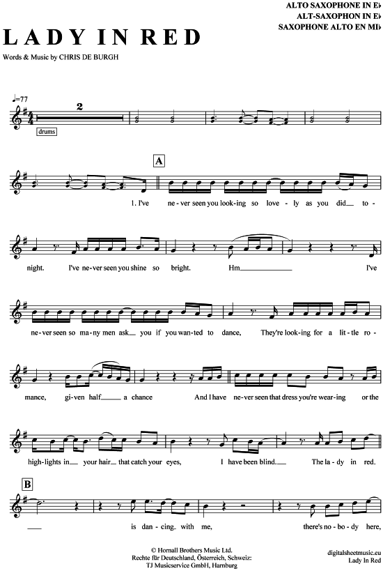 Product picture to: Lady in Red Chris de Burgh