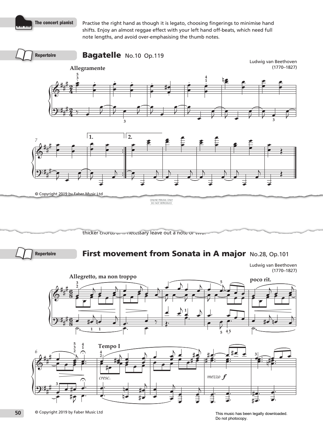 Produktgalerie: Seite 1 von 1 Bagatelle No.10, Op.119, Ludwig van Beethoven, Klavier
