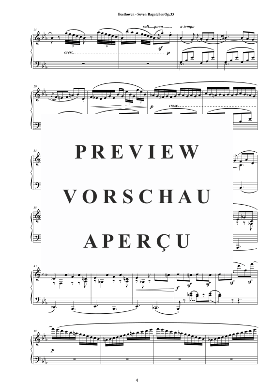 Produktgalerie: Seite 5 von 11 Seven Bagatelles for Piano Op.33, , Klavier Solo