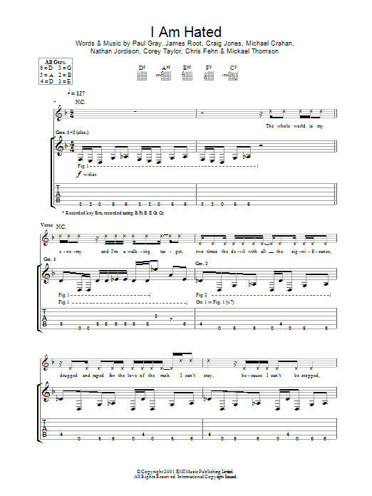 Produktgalerie: Seite 1 von 1 I Am Hated, Slipknot, Gitarre