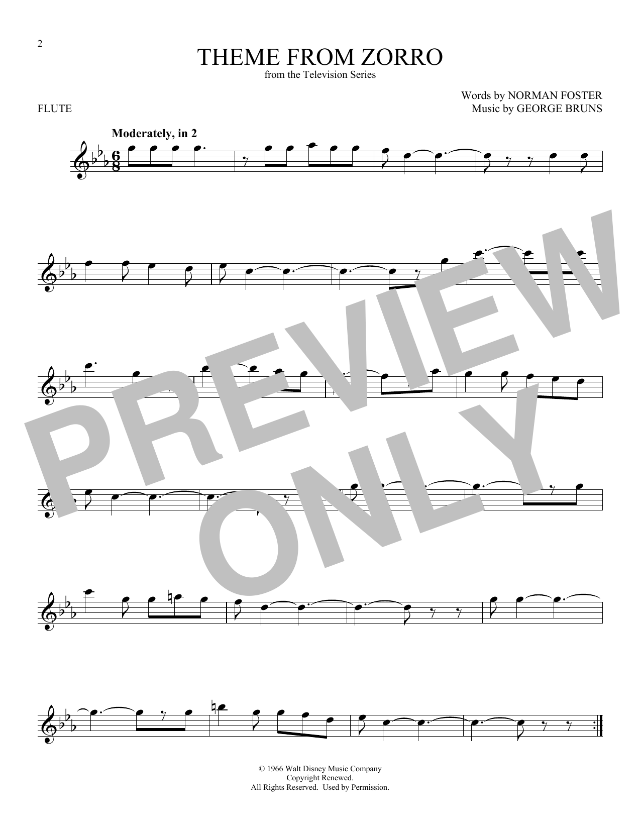 Product gallery: Page 1 of 1 Theme From Zorro, George Bruns
