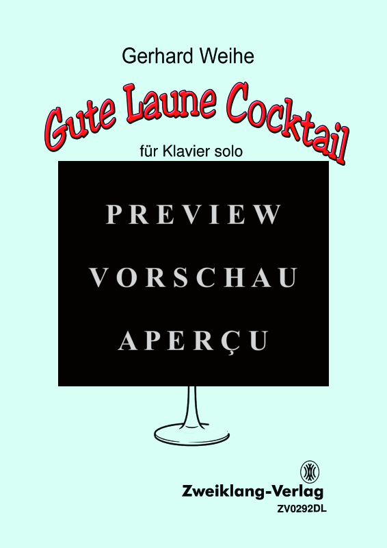 Product gallery: Page 2 of 6 Gute Laune Cocktail, Weihe, Gerhard, Solo Piano