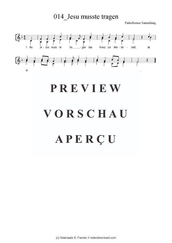 Produktbild zu: Jesu musste tragen Paderborner Sammlung