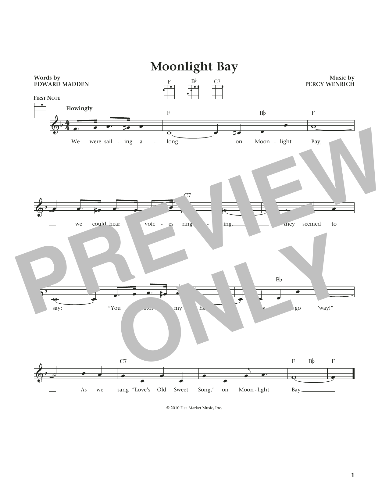 Product gallery: Page 1 of 1 Moonlight Bay (from The Daily Ukulele) (arr. Liz and Jim Beloff), Edward Madden