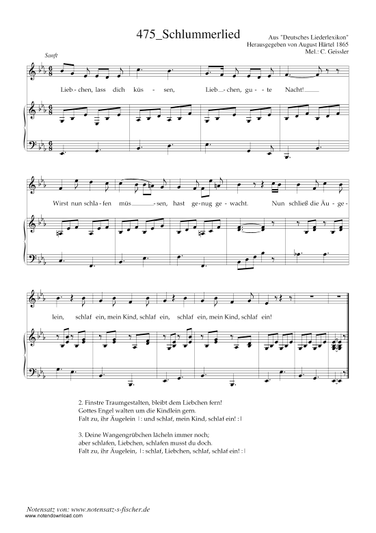 Product picture to: Schlummerlied C. Geissler