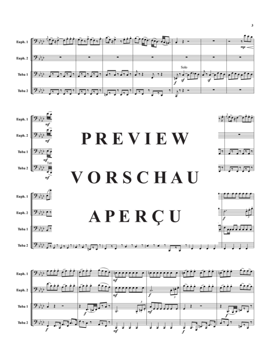 Product gallery: Page 4 of 21 Ouvertüre aus ?Der Barbier von Sevilla? , , (Tuba Quartet: 2x Baritone, 2xTuba)