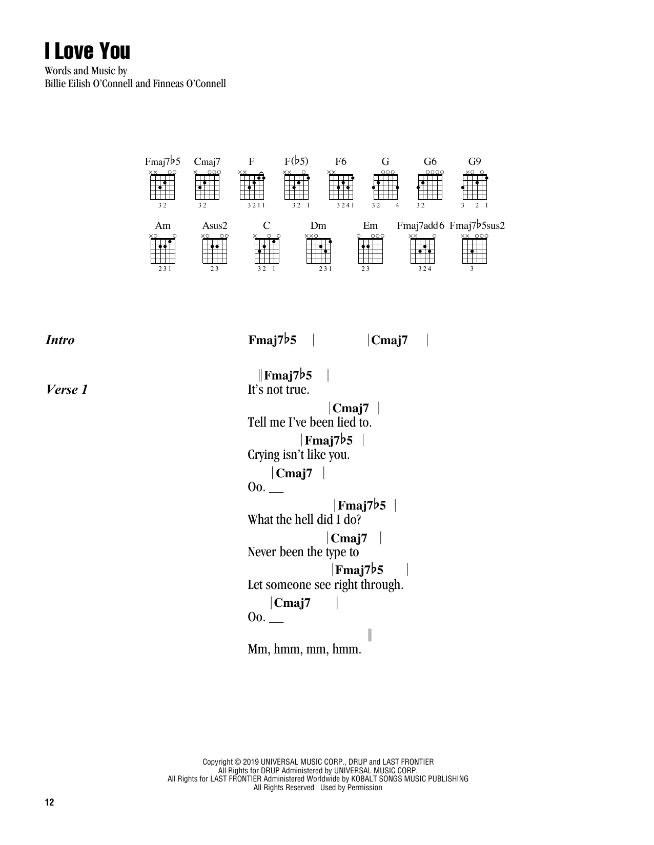 Produktbild zu:  i love you - Billie Eilish