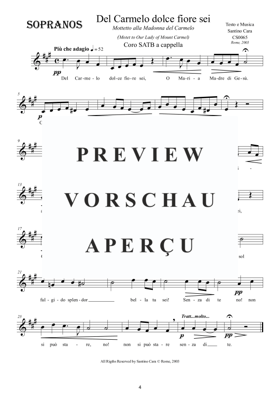 Product gallery: Page 5 of 8 Del Carmelo dolce fiore sei - Motette, , Mixed Choir A Cappella
