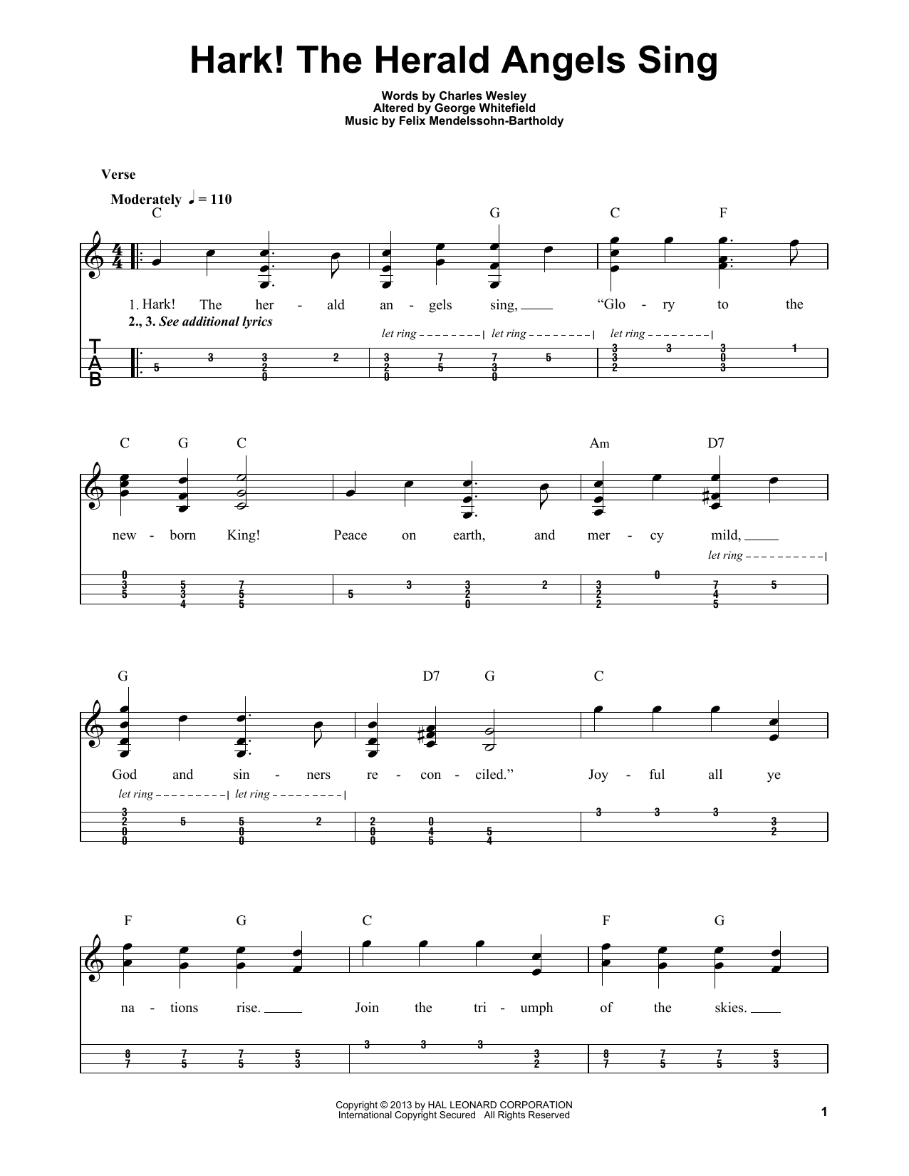 Produktgalerie: Seite 1 von 1 Hark! The Herald Angels Sing, Traditional Carol