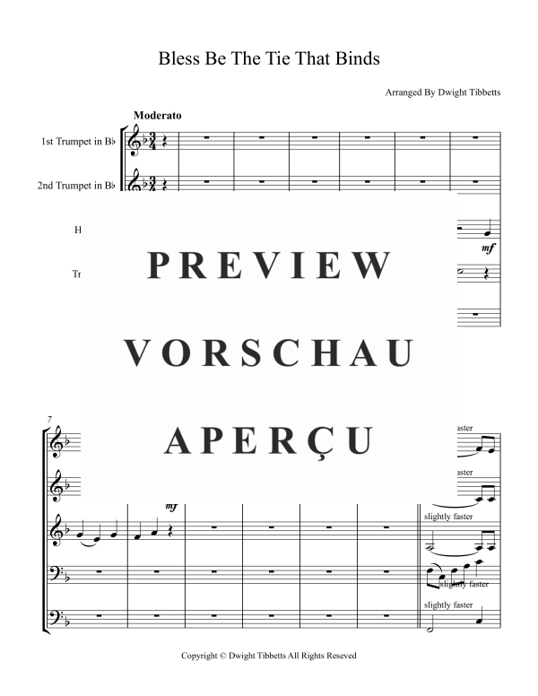 Produktgalerie: Seite 3 von 11 Bless Be the Ties that Binds, , Blechbläser Quintett