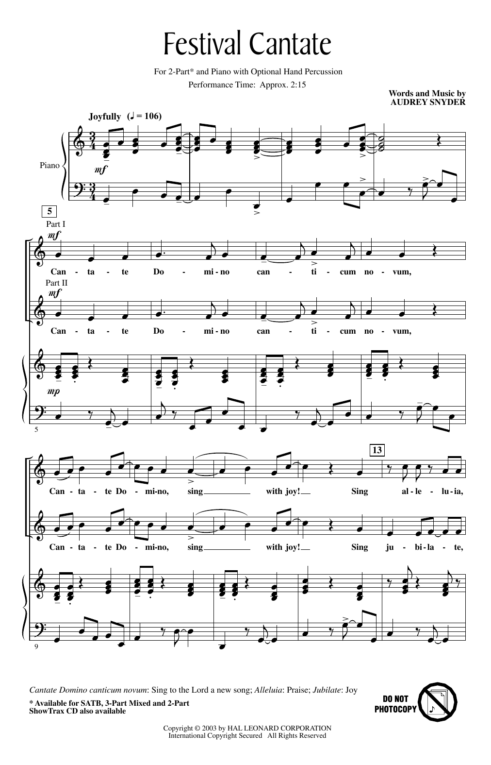 Produktbild zu: Festival Cantate