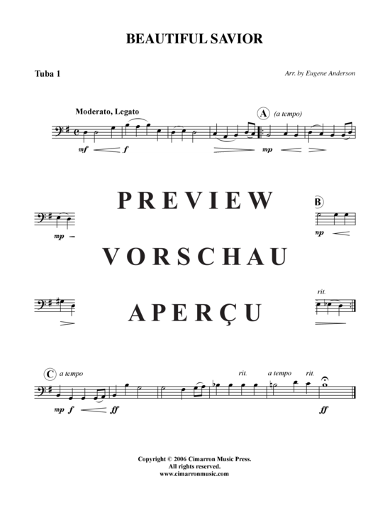 Product gallery: Page 7 of 8 Beautiful Savior , , (Tuba Quartet: 2x Baritone, 2xTuba)