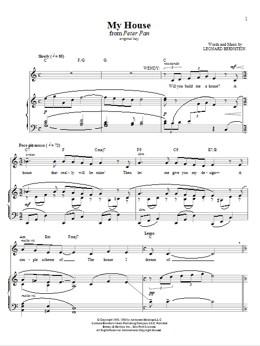 Produktgalerie: Seite 1 von 1 My House, Leonard Bernstein, Gesang, Klavier