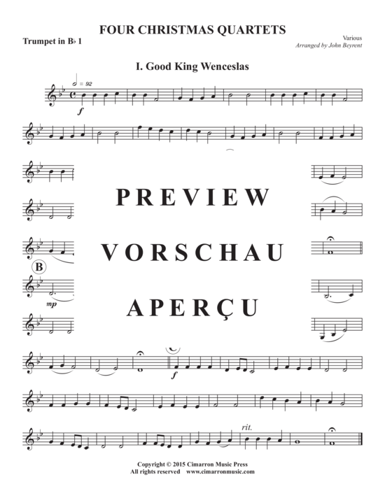 Produktgalerie: Seite 11 von 21 Vier Weihnachts-Quartette , , (Blechbläserquartett)