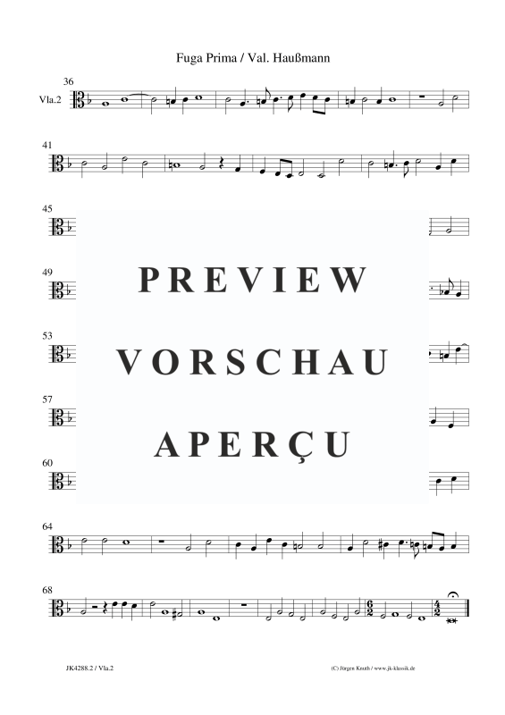 Produktgalerie: Seite 11 von 11 Fuga Prima, , Streicher Ensemble Violine, 2x Viola und Violoncello