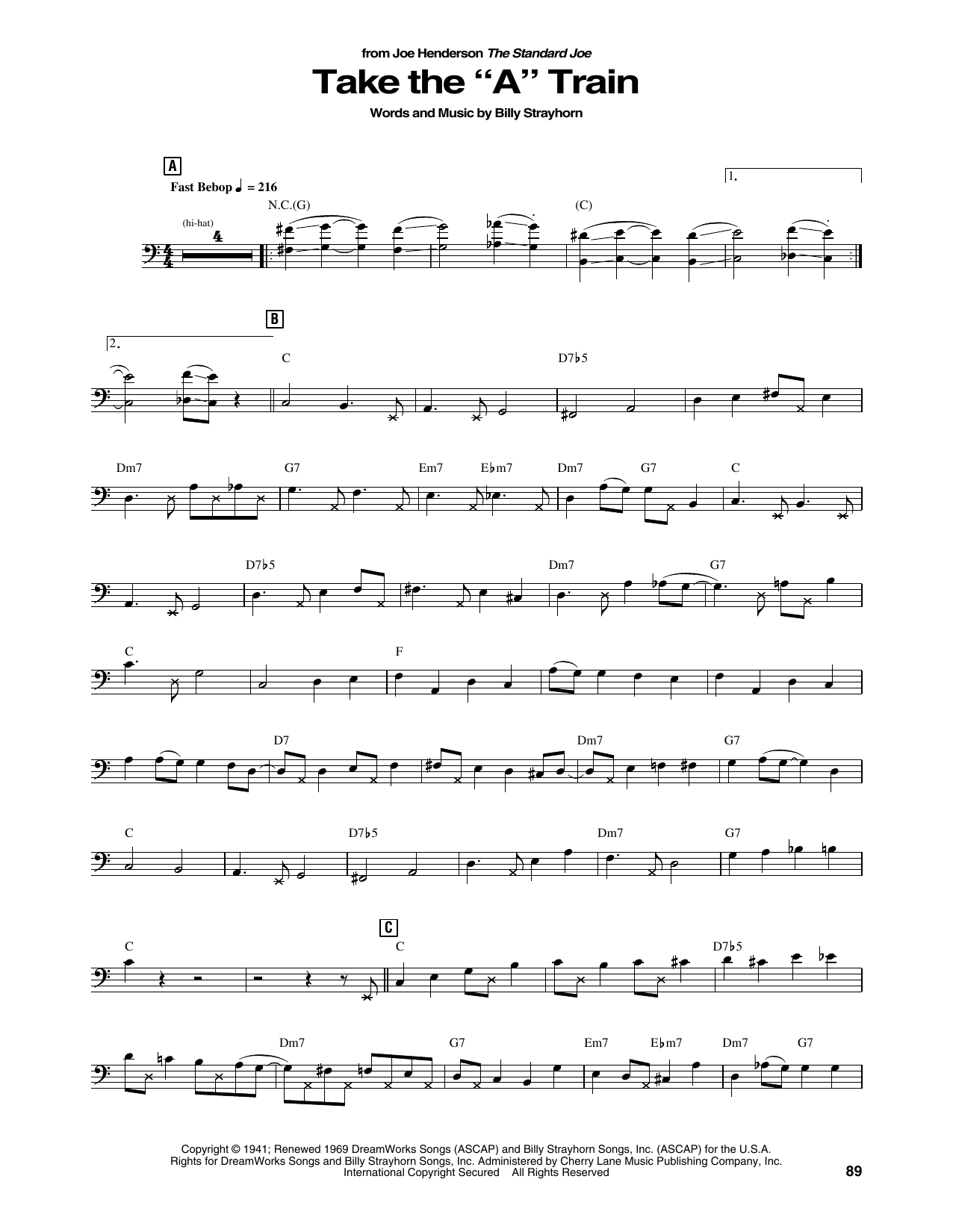 Produktgalerie: Seite 1 von 1 Take The "A" Train, Joe Henderson, Kontrabass