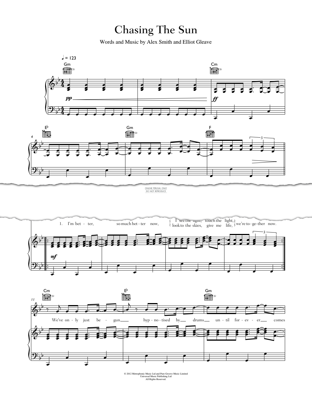 Produktgalerie: Seite 1 von 1 Chasing The Sun, The Wanted, Gesang, Gitarre, Klavier