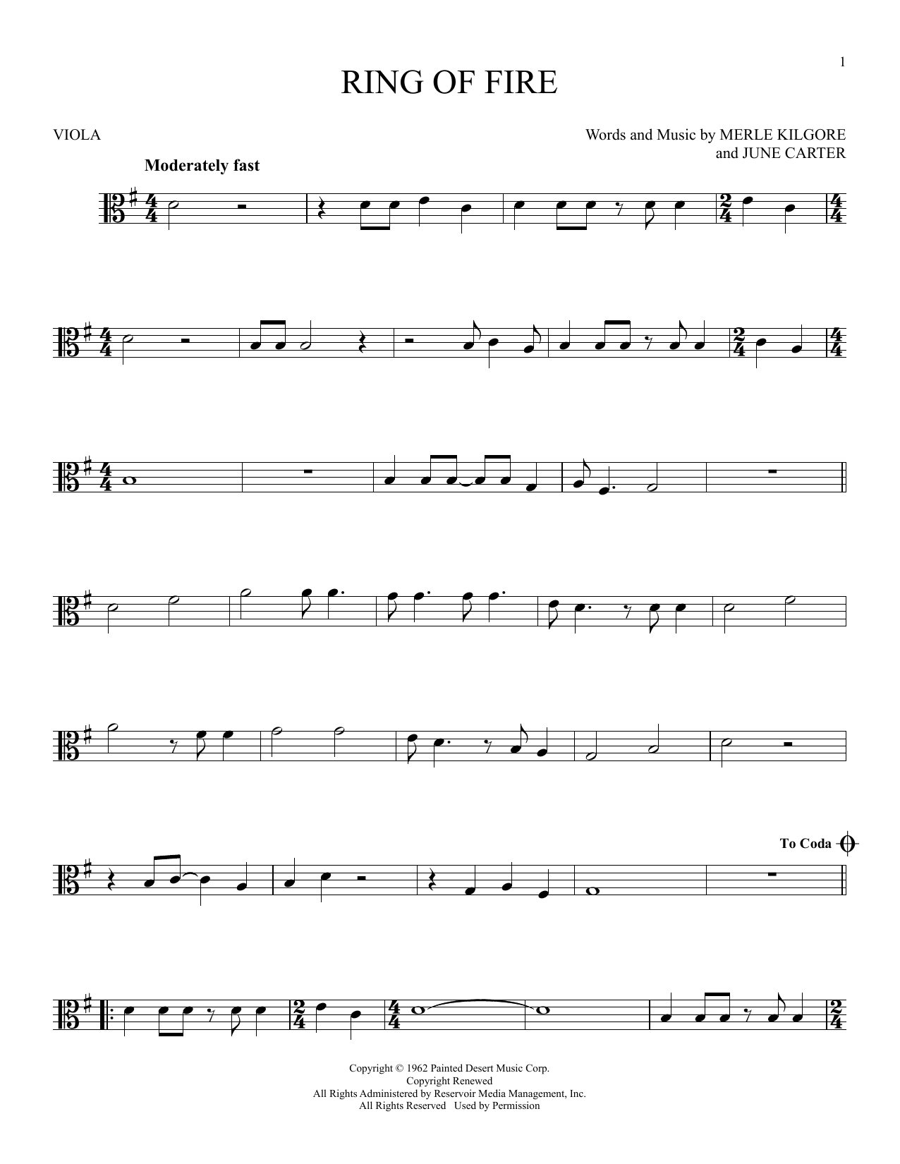 Product gallery: Page 1 of 1 Ring Of Fire, Johnny Cash