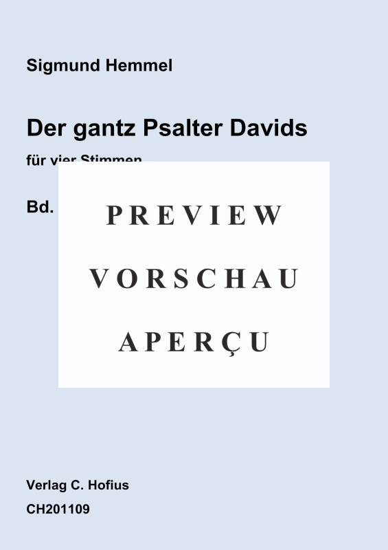 gallery: Der gantz Psalter Davids, Bd. 5, Psalm 121 - 150, , (Gemischter Chor)
