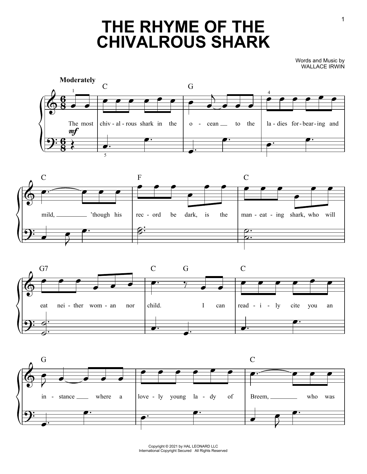 Produktbild zu: The Rhyme Of The Chivalrous Shark