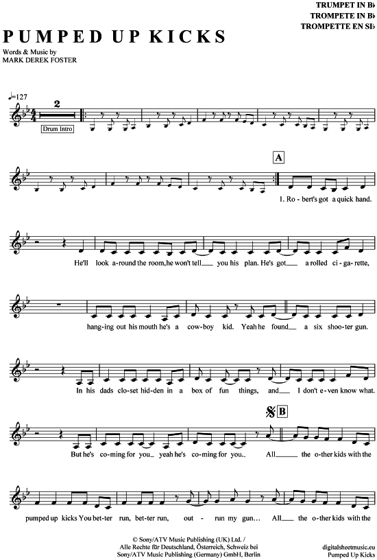 Produktbild zu: Pumped up kicks Foster The People